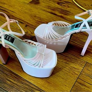 Jante Light Pink Platform Stripper Heels